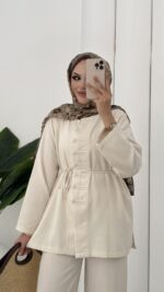 Carel Premium Keten İkili Takım - Bej - Görsel 4