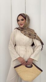 Carel Premium Keten İkili Takım - Bej - Görsel 11