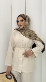 Carel Premium Keten İkili Takım - Bej - Görsel 14