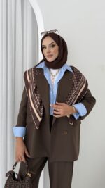 Massi Business İkili Takım - Kahverengi - Görsel 8