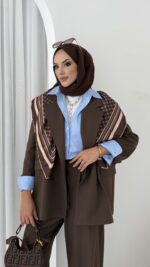 Massi Business İkili Takım - Kahverengi - Görsel 6