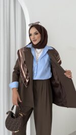 Massi Business İkili Takım - Kahverengi - Görsel 9