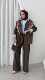 Massi Business İkili Takım - Kahverengi - Görsel 3