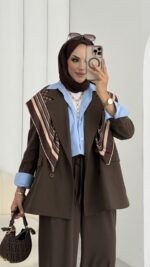 Massi Business İkili Takım - Kahverengi - Görsel 17