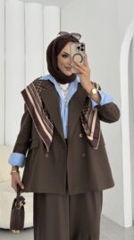 Massi Business İkili Takım - Kahverengi - Görsel 15