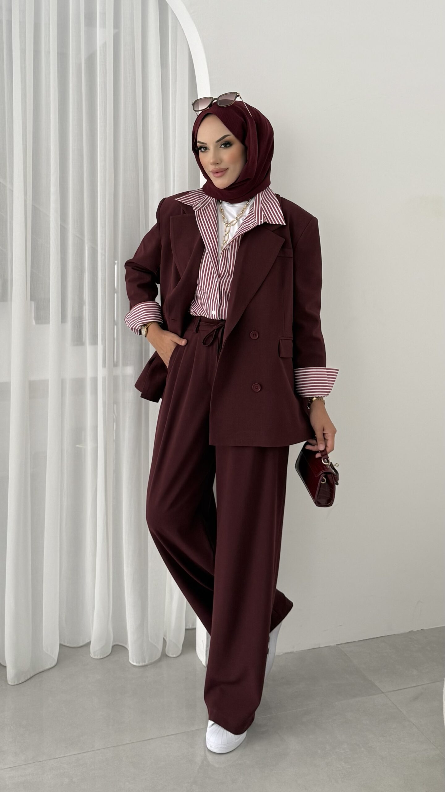 Massi Business İkili Takım - Bordo