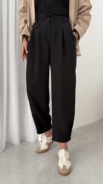 Marka Muadili Havuç Pantolon - Siyah - Görsel 3