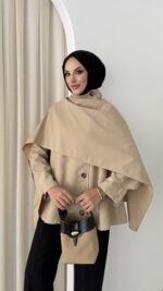 Vintage Premium Atkılı Trenç - Taş - Görsel 5