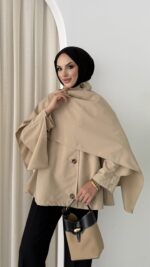 Vintage Premium Atkılı Trenç - Taş - Görsel 6