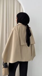 Vintage Premium Atkılı Trenç - Taş - Görsel 7