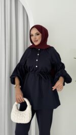 Bloom Scuba Puf İkili Takım - Lacivert - Görsel 5