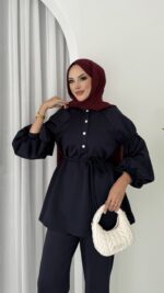 Bloom Scuba Puf İkili Takım - Lacivert - Görsel 4