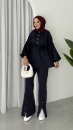 Bloom Scuba Puf İkili Takım - Lacivert