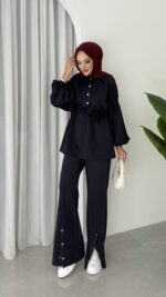 Bloom Scuba Puf İkili Takım - Lacivert - Görsel 3