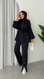 Bloom Scuba Puf İkili Takım - Lacivert - Görsel 2