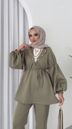 Bloom Scuba Puf İkili Takım - Yeşil - Görsel 4