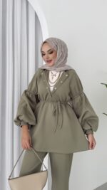 Bloom Scuba Puf İkili Takım - Yeşil - Görsel 7