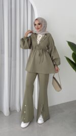 Bloom Scuba Puf İkili Takım - Yeşil