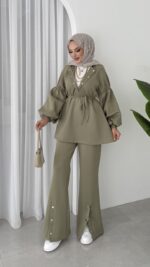 Bloom Scuba Puf İkili Takım - Yeşil - Görsel 3