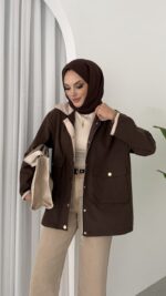 Stradi Muadil Kadife Yaka Ceket - Kahverengi - Görsel 3