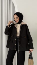 Stradi Muadil Kadife Yaka Ceket - Siyah - Görsel 3