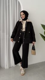 Stradi Muadil Kadife Yaka Ceket - Siyah - Görsel 11