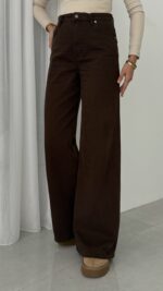 Zra Marka Muadili Palazzo Kot Pantolon - Acı Kahve