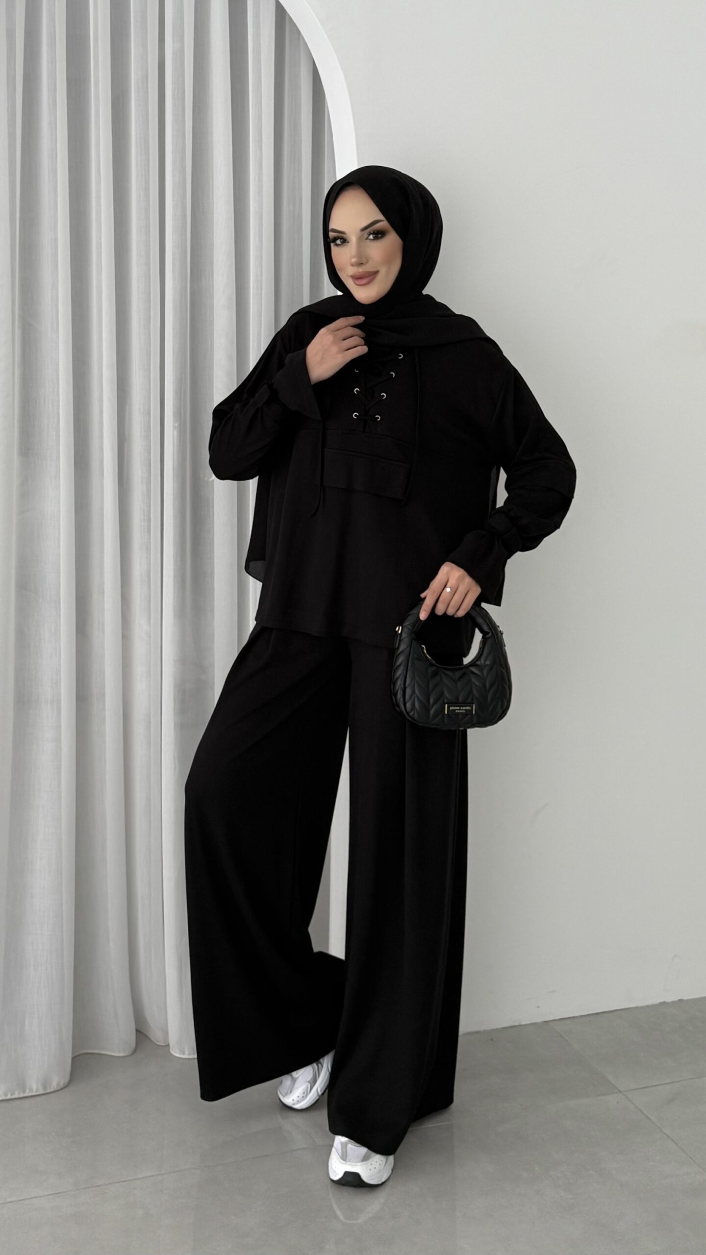 Premium Oysho Palazzo İkili Takım - Siyah