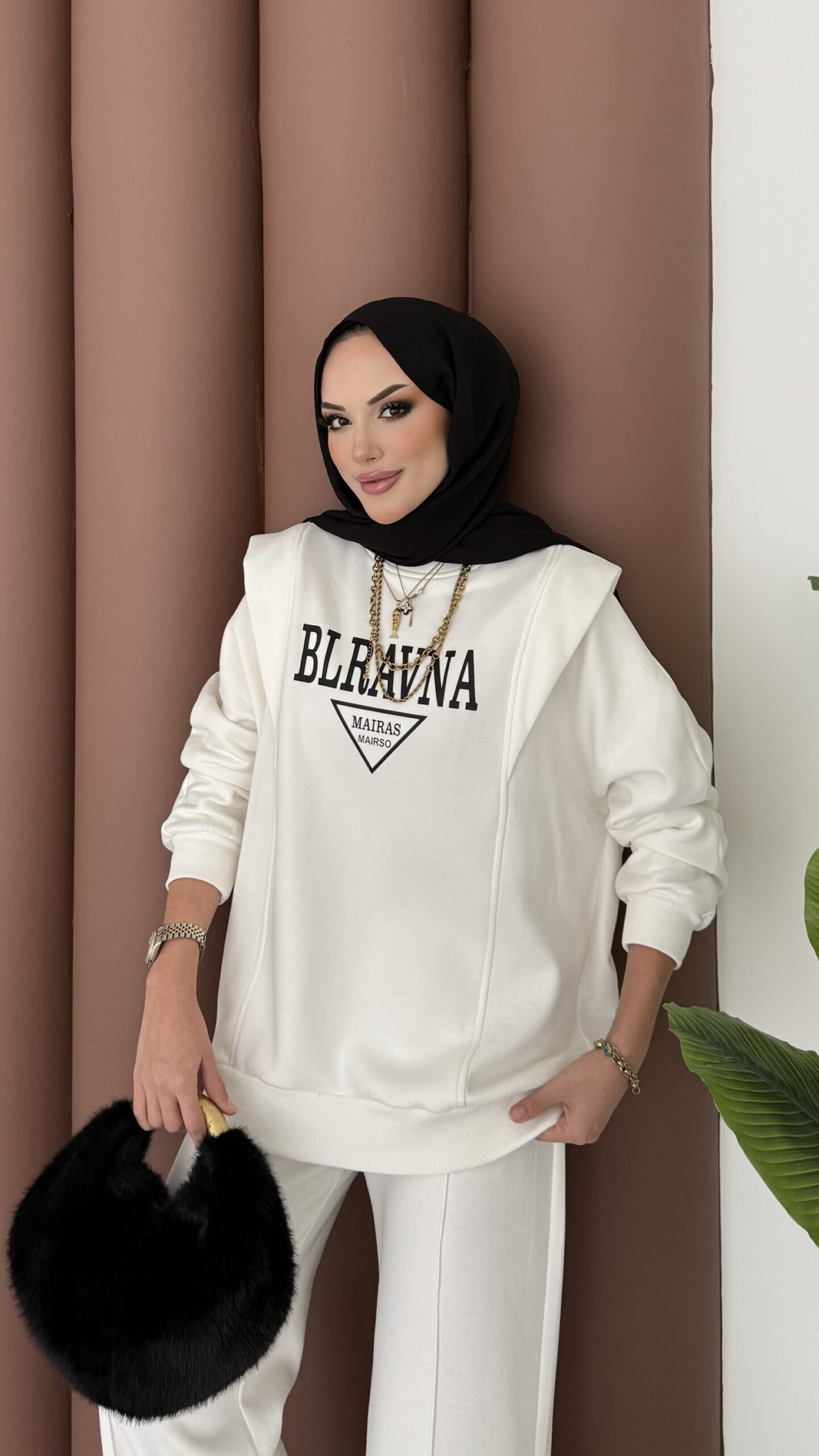 img_2419-5 Blravna Şardonlu Çımalı İkli Takım - Beyaz - Görsel 5