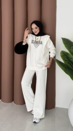 Blravna Şardonlu Çımalı İkli Takım - Beyaz - Görsel 3