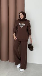 Blravna Şardonlu Çımalı İkli Takım - Kahverengi