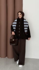 Lost Çıtçıtlı Kaşe Ceket - Kahverengi