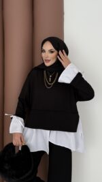 Gömlek Detaylı Oysh Takım - Siyah - Görsel 8