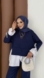 Gömlek Detaylı Oysh Takım - Lacivert - Görsel 6