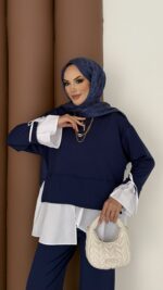 Gömlek Detaylı Oysh Takım - Lacivert - Görsel 7