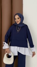 Gömlek Detaylı Oysh Takım - Lacivert - Görsel 8