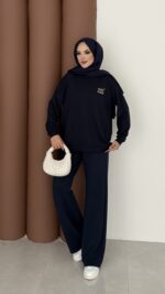 Logolu Premium Oysh İkili Takım - Lacivert