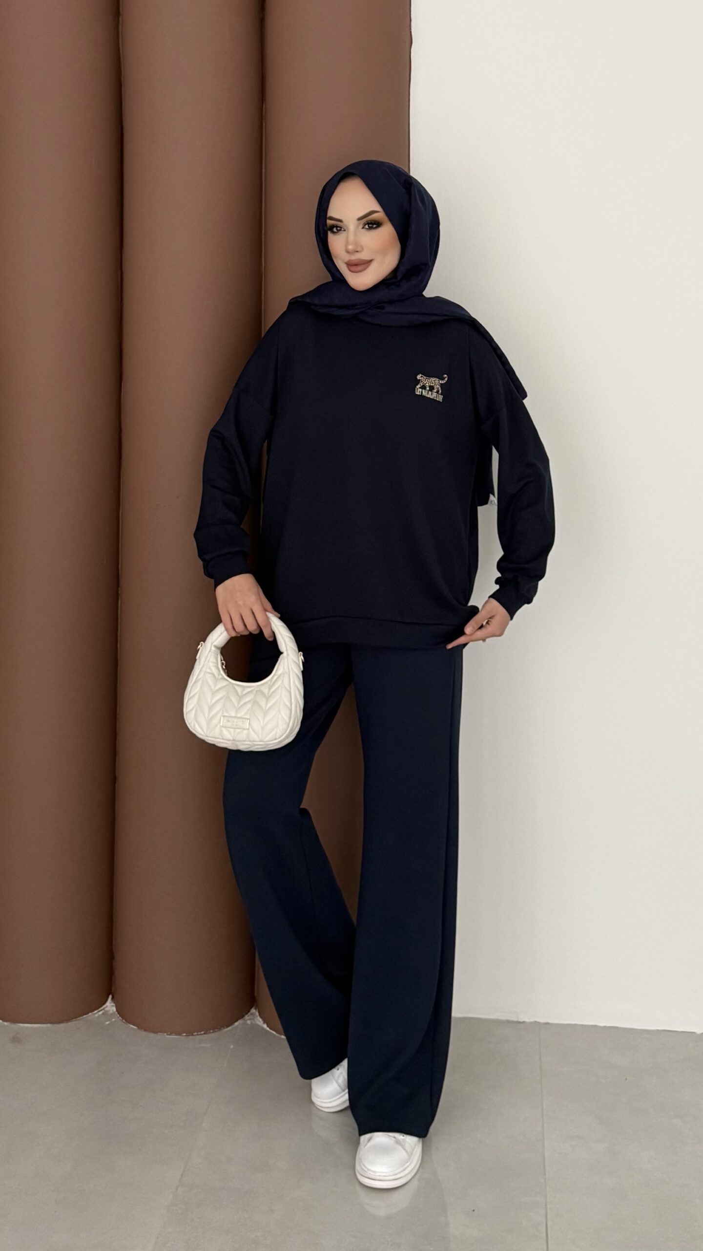 Logolu Premium Oysh İkili Takım - Lacivert