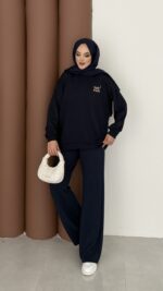 Logolu Premium Oysh İkili Takım - Lacivert - Görsel 3