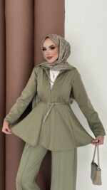 Elinnor Puf Scuba İkili Takım - Haki - Görsel 4