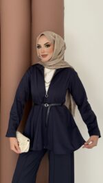 Elinnor Puf Scuba İkili Takım - Lacivert - Görsel 4