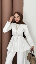 Elinnor Puf Scuba İkili Takım - Beyaz - Görsel 8