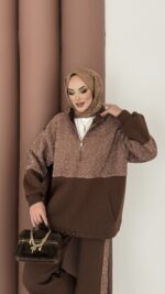 Cool Kum Payet Şardonlu İkili Takım - Kahverengi - Görsel 5