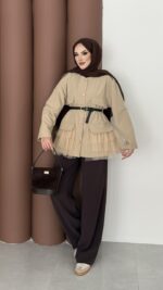 Pinterest Tütü Trenç - Bej - Görsel 2