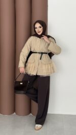 Pinterest Tütü Trenç - Bej - Görsel 3