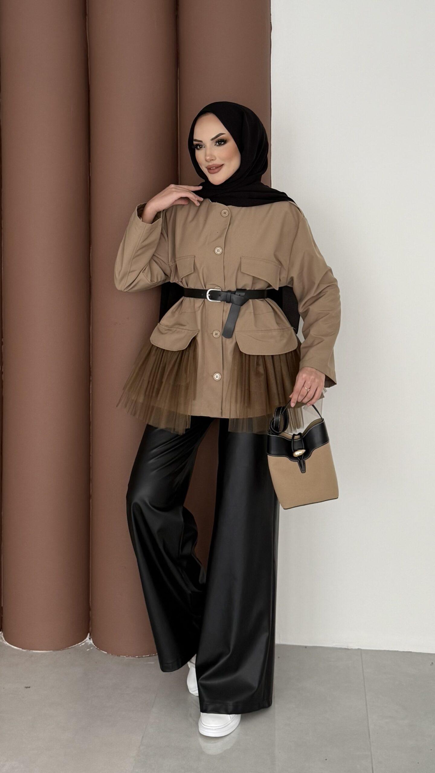 Pinterest Tütü Trenç - Haki