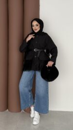 Pinterest Tütü Trenç - Siyah - Görsel 2