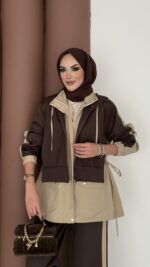 Quizi Kapşonlu İkili Takım - Kahverengi - Görsel 6