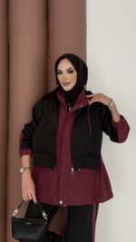 Quizi Kapşonlu İkili Takım - Siyah - Görsel 7