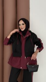 Quizi Kapşonlu İkili Takım - Siyah - Görsel 4